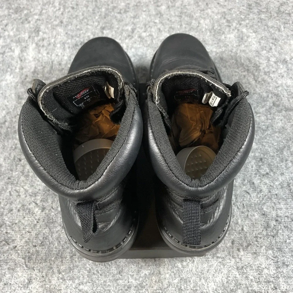 Red‎ Wing 9143 Work Boots Mens 13D Black Leather EH USA Made Workwear